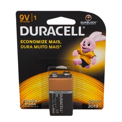 Bateria 9v Alcalina Duracell