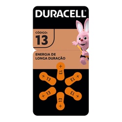 Bateria P/apar Auditivo N13 Duracel 06un