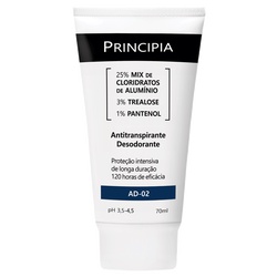 Desodorante Principia Ad 02 Trealose 3% Pantenol 1% 70ml