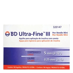 Agulha Calibre 0,25mm 31g 5mm 1u Bd