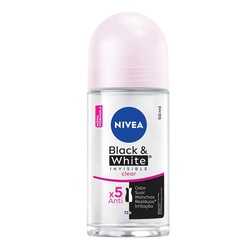 Desodorante Nivea Roll-on Inv Black Clear
