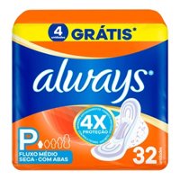 Absorvente Com Abas Dia Seca Always Super ProteÇÃo Pacote 32 Unidades Leve Mais Pague Menos