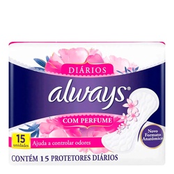 Protetor DiÁrio Sem Abas Com Perfume Always Pacote 15 Unidades