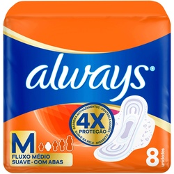 Abs Always Fluxo Medio C/abas Suave 08u