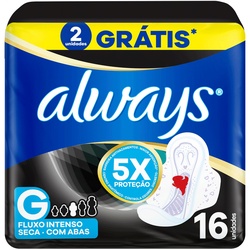 Abs Always Noturno C/abas Seca L+p- 16un