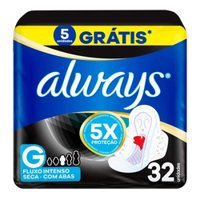 Absorvente Com Abas Seca Always Noites Tranquilas Noturno Pacote 32 Unidades Leve Mais Pague Menos