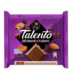 Chocolate Talento Amendoas/passas 85g