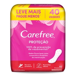 Absorvente Carefree 40un C/perfume