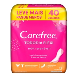 Absorvente Carefree 40un Flexi Todo Dia