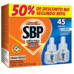 Repelente Refil Sbp Liq 45noites C/02un