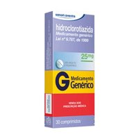 Hidroclorotiazida 25mg 30cpr Medley