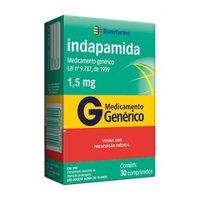 Indapamida 1,5mg 30cpr Euro