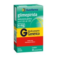 Glimepirida 4mg 30cpr Eurofarma