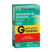 Betaistina 16mg 30cpr Eurofarma