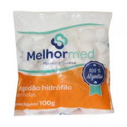 Algodao Bolas 100g Melhor Med