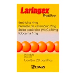 Laringex 1,37mg Pastilhas 16un
