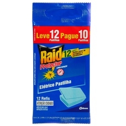 Repelente Refil Raid Pastilha 12un