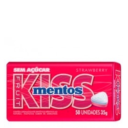 Balas Mentos Kiss Fruit Pote 56g