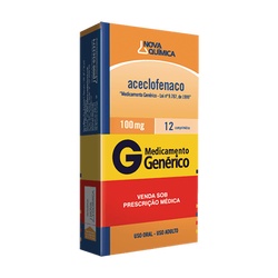 Aceclofenaco 100mg 12caps Nova Quimica