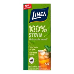Adocante Linea LÍquido 25ml Stevia - Zero Calorias Por Gota. AdoÇa Mais De 150 CafÉs