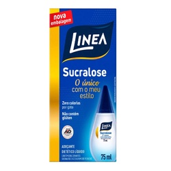 Adocante Linea LÍquido 75ml Sucralose - Zero Calorias Por Gota - NÃo ContÉm GlÚten