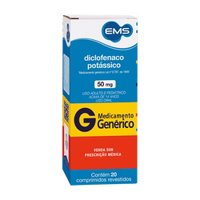 Diclofenaco Potassico 50mg 20cpr Ems
