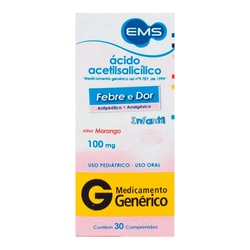 Acido Acetilsalicilico 100mg 30cpr Ems