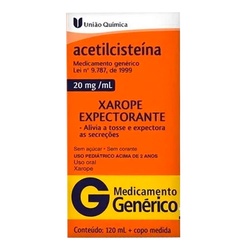 Acetilcisteina 20mg Xrp Inf 120ml Uniao