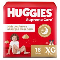 Fralda Huggies Supreme(xg)16un