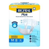 Fralda Bigfral Regular Plus Tam M 8un
