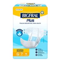 Fralda Bigfral Regular Plus Tam G 7un