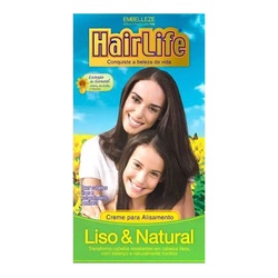 Alisante Creme Hairlife Liso _ Natural Caixa 80g