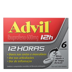 Advil 12horas 600mg 6cpr