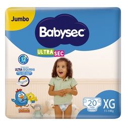 Fralda Babysec Galinha Pint Junbo Xg 20u