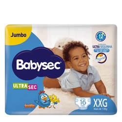 Fralda Babysec Galinha Pint Jumbo Xxg 16