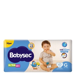 Fralda Babysec Galinha Pint Hiper G 60un