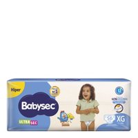 Fralda Babysec Galinha Pint Hiper Xg 56u