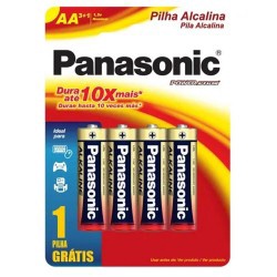 Pilha Panasonic Alcalina Aa L4p3