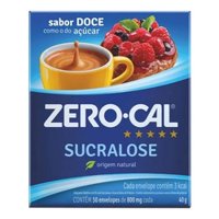 Adocante Zero Cal Em Po 50envelopes De 0,8g Sucralose