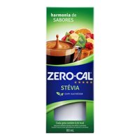 Adocante Zero Cal Liquido 80ml Stevia