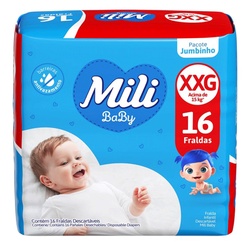 Fralda Mili Jumbinho Xxg 16un