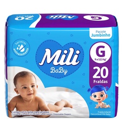Fralda Mili Jumbinho G 20un