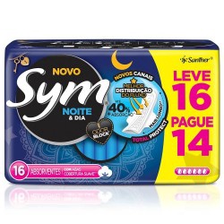 Absorvente Sym Suave Noite Dia Lv16 Pg14 C/abas