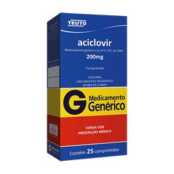 Aciclovir 200mg 25cpr Teuto