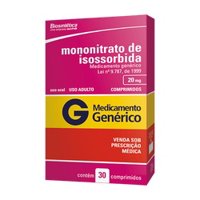 Isossorbida 20mg 30cpr Biosintetica