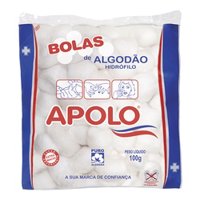 Algodao Bolas 100g Apolo