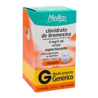 Bromexina 8mg/5ml Xrp Adt 120ml Medley