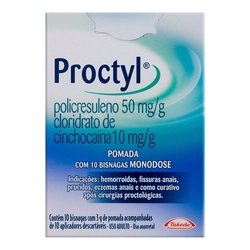 Proctyl Pomada Monodose 10bisnagas