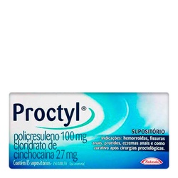 Proctyl 15 Supositorios