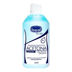 Removedor De Esmaltes Ideal Com Acetona 100ml